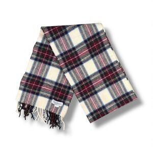 VTG Royal Speyside Lambswool Tartan Scarf Scotland Cozy Winter Dark Academia